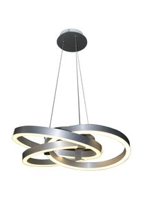 N&auml;ve N&Auml;VE LED Pendelleuchte &raquo;Divora&laquo;, 1 flammig-flammig, LED H&auml;ngelampe, LED H&auml;ngeleuchte, Smart Home grau aluminiumfarben