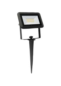 Meister LED Gartenstrahler, 20 W, mit Erdspie&szlig; schwarz Strahlwassergesch&uuml;tzt, zum Einsatz im Au&szlig;enbereich