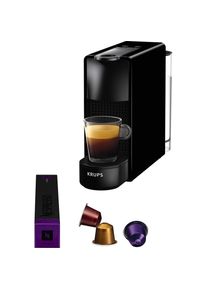 Nespresso Kapselmaschine &raquo;XN1108 Essenza Mini von Krups&laquo;, Pumpendruck: 19 Bar, inkl. Willkommenspaket mit 14 Kapseln schwarz Kaffeemaschine