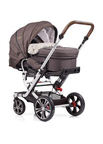 Gesslein Kombi-Kinderwagen &raquo;F6 Air+, Eloxiert Tabak&laquo;, mit Tragetasche &Acirc;&raquo;C2 Compact, Stern&Acirc;&laquo; braun Kinderwagen