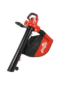 Grizzly TOOLS Elektro-Laubsauger &raquo;ELS 3027 E Combi&laquo;, 270 km/h Blasgeschwindigkeit rot Laubsauger