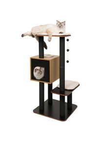 Vesper Kratzbaum, hoch, BxTxH: 56x56x121, 5 cm schwarz