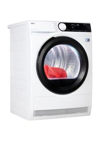 AEG W&auml;rmepumpentrockner &raquo;TR8T70680&laquo;, 8000, 8 kg, Knitterschutz wei&szlig; Extra gro&szlig;e Einf&uuml;ll&ouml;ffnung, T&uuml;ranschlag rechts, wechselbar