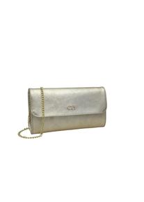 Collezione Alessandro Clutch &raquo;Eleganz&laquo;, aus Leder, mit separaten F&auml;chern goldfarben