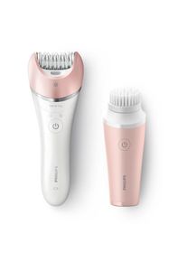 Philips Epilierer &raquo;BRP545/00&laquo;, 1 St. Aufs&auml;tze, Satinelle Advanced, wet&dry, mit Gesichtsreinigungsb&uuml;rste VisaPure Mini wei&szlig; Inkl. Mini...
