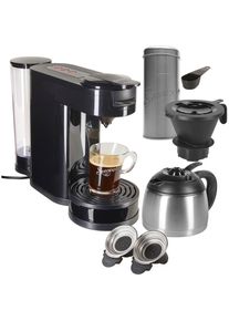 PHILIPS SENSEO Kaffeepadmaschine &raquo;SENSEO&reg; Switch HD6592/60&laquo;, Papierfilter, Kaffeepaddose im Wert von 9, 90 &euro; UVP schwarz Kaffeemaschine