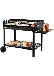 Tepro Holzkohlegrill &raquo;Grillwagen Atlanta&laquo;, BxTxH: 138x69x92 cm schwarz
