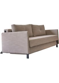 INNOVATION LIVING &trade; Schlafsofa &raquo;Cubed&laquo;, Klappsofa mit gepolsterten Armlehnen beige 612 sand