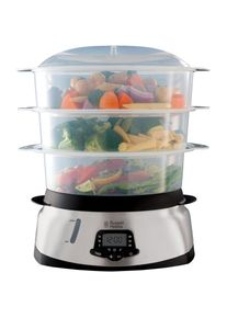 Russell Hobbs Dampfgarer &raquo;MaxiCook 23560-56&laquo;, 1000 W schwarz edelstahl-schwarz Digitales Display (Garzeiteinstellung, Verz&ouml;gerungstimer, autom....