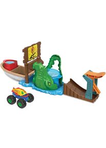 Hotwheels HOT WHEELS Spielzeug-Boot &raquo;Monster Trucks Color Shifters Sumpf-Attacke mit Farbwechsel-Auto&laquo; bunt