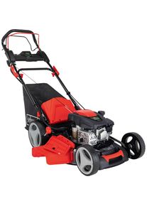 Scheppach Benzinrasenm&auml;her &raquo;MS173-51E&laquo;, 3 kW/4, 1 PS, Radantrieb und Elektro-Start schwarz Zentrale Schnitth&ouml;henverstellung in 7 Stufen (25 -75 mm)