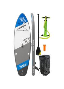 DVSPORT Inflatable SUP-Board &raquo;Stand-up-Paddleset Sunshine&laquo;, (Set, 4 tlg., mit Paddel, Pumpe und Transportrucksack) grau Wassersportboards