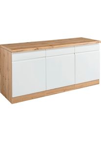 HELD M&Ouml;BEL HELD M&Ouml;BEL Unterschrank &raquo;Bruneck&laquo;, >>Bruneck wei&szlig; wotaneiche/wei&szlig;