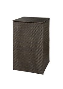 HANSE GARTENLAND M&uuml;lltonnenbox, f&uuml;r 1x240 l aus Polyrattan, BxTxH: 76x78x123 cm braun Aufbewahrungsboxen