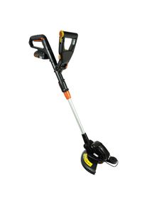 DELTAFOX Akku-Rasentrimmer &raquo;DG-CGT 1825&laquo;, (Set), mit Akku 18V/2, 0 Ah und Ladeger&auml;t orange Inkl. Edge-Rolle und verstellbarer Blumenschutzb&uuml;gel