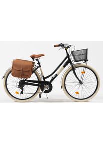 VENICE - I LOVE ITALY Cityrad &raquo;Citybike 605 Alu Lady&laquo;, 6 Gang, Kettenschaltung schwarz Fahrrad