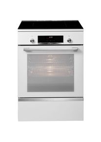 Bosch Induktions-Standherd &raquo;HLS59D320&laquo;, 6, HLS59D320, mit 3-fach-Teleskopauszug, ecoClean Direct wei&szlig; 3-fach-Teleskopauszug