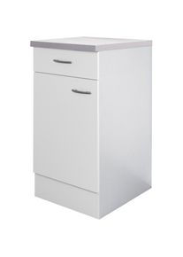 Flex-Well Unterschrank &raquo;Wito&laquo;, (B x H x T) 40 x 85/86 x 60 cm Wei&szlig; / Fantasie