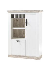 Home Affaire Kommode &raquo;Florenz&laquo;, im romantischen Landhaus-Look, Breite 105 cm wei&szlig; Pinie wei&szlig;