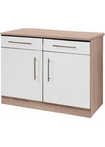 Wiho-K&uuml;chen WIHO K&Uuml;CHEN Unterschrank &raquo;Aachen&laquo;, Breite 100 cm wei&szlig; made_in_germany wei&szlig; matt