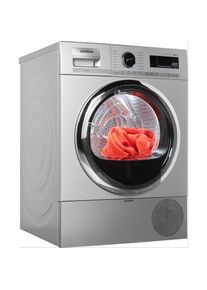 Siemens W&auml;rmepumpentrockner &raquo;WT47XMS1&laquo;, iQ700, 8 kg, mit intelligentCleaning System silberfarben Sensorgesteuerte autoDry-Technologie verhindert...