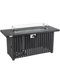 Tepro Feuerstelle &raquo;Topeka XL&laquo;, Gasbetrieben, BxLxH: 137x56x63 cm grau Feuerk&ouml;rbe