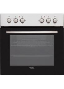 VESTEL Elektro-Herd-Set &raquo;VEH11026-1 + VEK23016&laquo;, VEH11026-1 silberfarben Backofenbeleuchtung