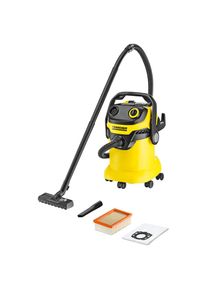 K&auml;rcher K&Auml;RCHER Nass-Trocken-Sauger &raquo;WD 5&laquo;, 25 Liter Kapazit&auml;t gelb Der abnehmbare Handgriff bietet die M&ouml;glichkeit, verschiedene D&uuml;sen direkt auf den...