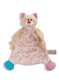 Nici Schmusetuch &raquo;My first Schmusetuch Katze&laquo;, mit aufgedruckter Botschaft; mit Soft-Bei&szlig;er beige