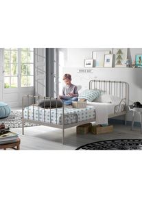 Vipack Jugendbett &raquo;Alice&laquo;, Metallbett, mit Lattenrost grau
