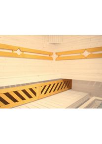 Weka Sauna-R&uuml;ckenlehne &raquo;Komfortpaket 2&laquo;, (Set), 3-tlg. beige natur