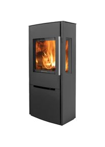 Wamsler Kaminofen &raquo;Pylon 3G&laquo;, halbrund, Stahl/Glaskeramik, schwarz schwarz