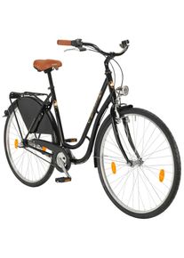 Performance Hollandrad Damen &raquo;Groningen&laquo;, 28 Zoll, 3 Gang, R&uuml;cktrittbremse schwarz