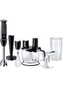 Braun Stabmixer &raquo;MQ 5277BK MultiQuick 5 Vario&laquo;, 1000 W, mit Schneebesen, K&uuml;chenmaschine, Gem&uuml;sestampfer und 600 ml Mixbecher schwarz Mixer