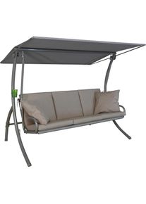 Angerer FREIZEITM&Ouml;BEL Hollywoodschaukel &raquo;Elegance Sun&laquo; grau taupe + taupe