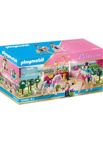 Playmobil&reg; Konstruktions-Spielset &raquo;Reitunterricht im Pferdestall (70450), Princess&laquo;, (185 St.), Made in Germany bunt Spielbausteine