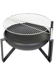 WESTMANN Feuerkorb &raquo;Feuerstelle inkl. Grillrost&laquo;, &Oslash;xH: 70x75 cm, stabil & witterungsbest&auml;ndig schwarz