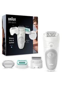 Braun Epilierer &raquo;Silk-&eacute;pil 5 5-625&laquo;, Wet&Dry, Micro-Grip-Pinzetten-Technologie grau Effizient: Passt sich den K&ouml;rperkonturen f&uuml;r eine gr&uuml;ndliche...