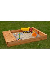 Promadino Sandkasten &raquo;MULTI&laquo;, BxL: 140x172 cm braun