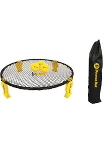 L.A. Sports Trampolinnetz &raquo;Bounce Ball Deluxe Set&laquo;, (Set, 8 St., Rundnetz, Tragetasche, 3 Spielb&auml;lle, Ballpumpe, Anleitung) gelb Sport-Netze