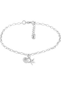 Firetti Fu&szlig;kette &raquo;Seestern und Muschel&laquo; silberfarben Fu&szlig;schmuck