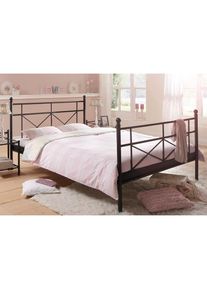 Home Affaire Metallbett &raquo;Thora&laquo;, aus einem Metallgestell, in verschiedenen Bettbreiten und Farben schwarz