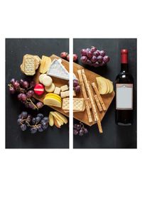 Wall-Art Herd-Abdeckplatte &raquo;K&uuml;che Herdabdeckplatte K&auml;seplatte&laquo;, (Set, 2 tlg.) bunt