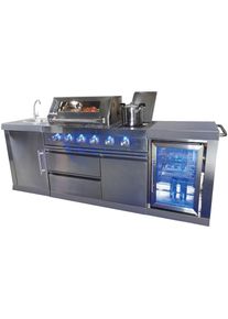 Buschbeck Gasgrill &raquo;Outdoork&uuml;che Oxford&laquo; silberfarben