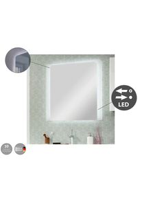 Fackelmann Badspiegel &raquo;Spiegelelement MI 80&laquo;, (1 St.), Badm&ouml;bel LED silberfarben spiegel/sat