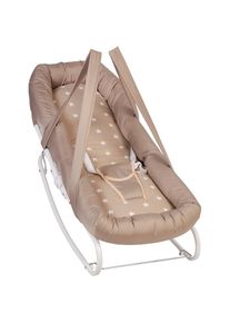 POLINI KIDS Babywippe &raquo;Macchiato-Beige mit Sternen&laquo;, bis 10 kg braun