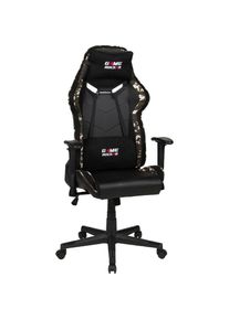 Duo Collection Chefsessel &raquo;Game-Rocker G-30&laquo;, Kunstleder-Stoff-Microfaser, Gaming Chair in Camouflage Optik gr&uuml;n schwarz/camouflage gr&uuml;n