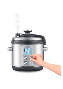 Sage Dampfgarer &raquo;SPR700BSS the Fast Slow Pro&laquo;, 1100 W silberfarben Brushed Stainless Steel (Edelstahl) Multifunktionaler All-In-One-Kocher