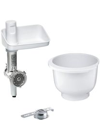 Bosch K&uuml;chenmaschinen Zubeh&ouml;r-Set &raquo;Lifestyle-Set BakingSensation MUZ5BS1&laquo;, mit Spritzgeb&auml;ckvorsatz und Sch&uuml;ssel wei&szlig; K&uuml;chenmaschinen-Aufs&auml;tze