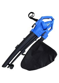 G&uuml;de G&Uuml;DE Elektro-Laubsauger &raquo;GLS 3000 Vario&laquo;, 230 km/h Blasgeschwindigkeit blau Einstellbarer Schultergurt